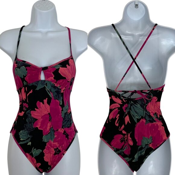 Dries Van Noten Gaia Floral Twisted Keyhole One Piece Swimsuit XS NEW - Picture 13 of 13